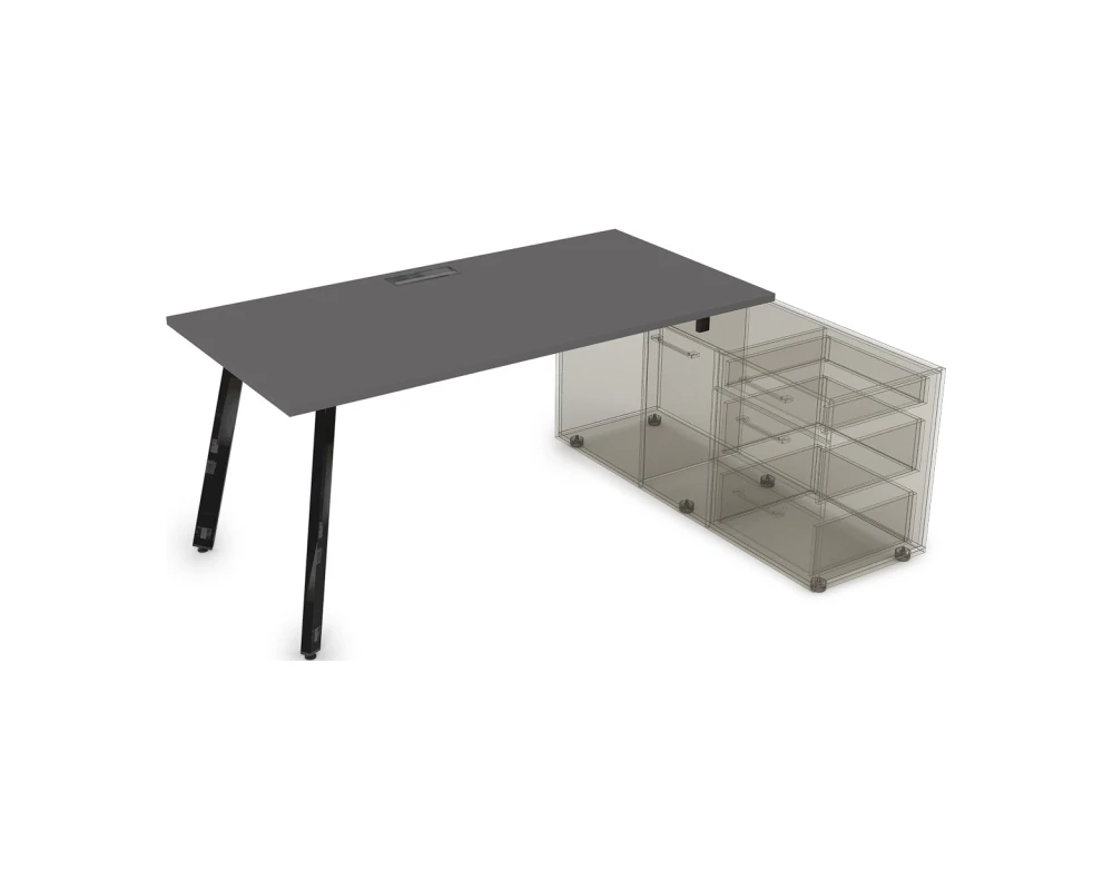 Стол с тумбой опорной (1400x800x750) АРРЕДО / ARREDO