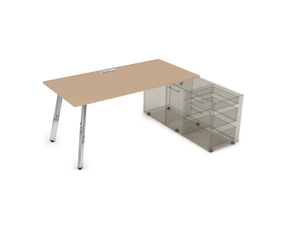 Стол с тумбой опорной (1600x700x750) АРРЕДО / ARREDO