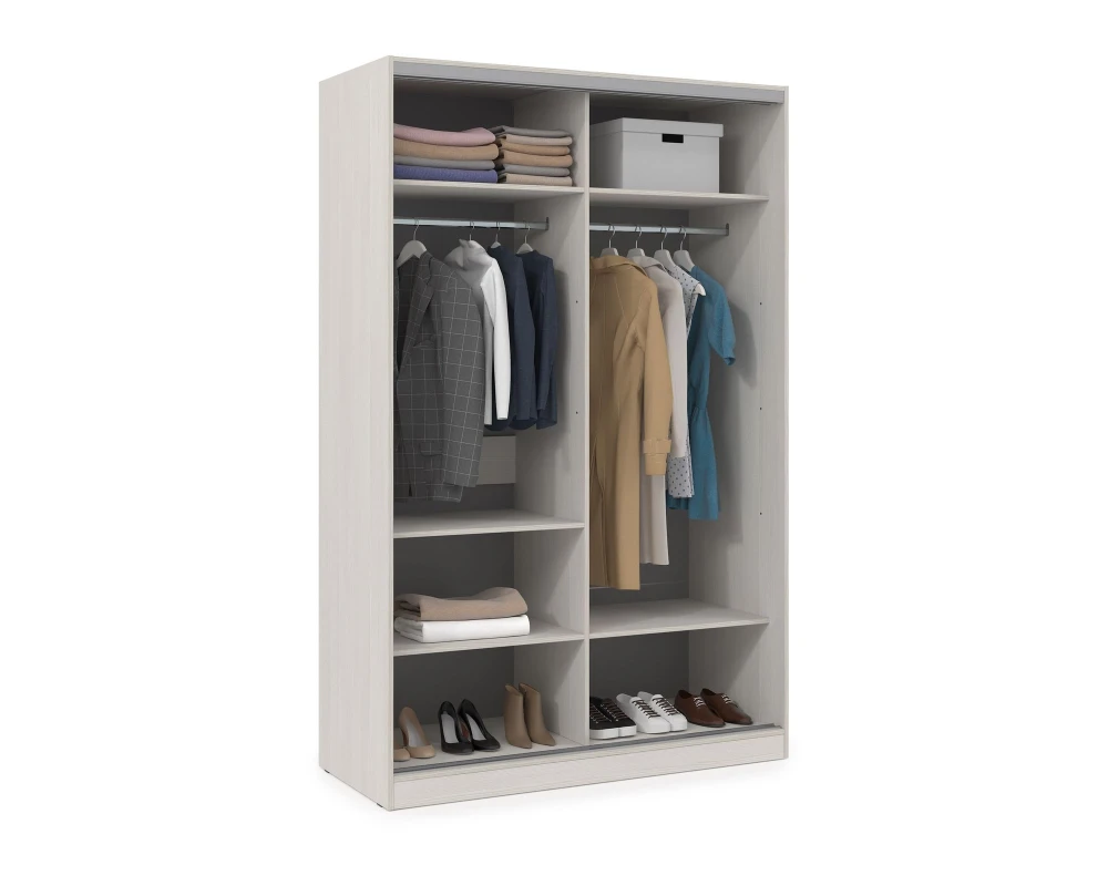 Шкаф-купе 2-дверный (1204*600*2201) ШКДЗ.12.3 КОМФОРТ / COMFORT