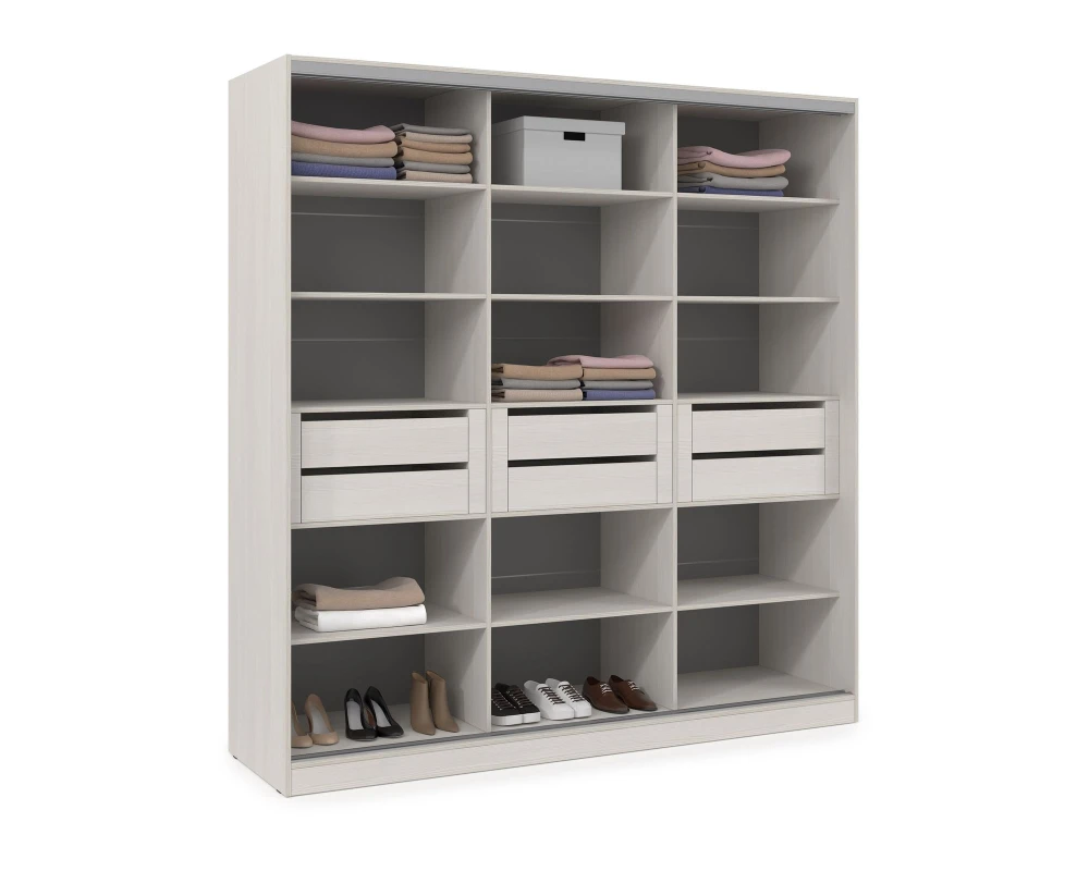 Шкаф-купе 3-дверный (1798*600*2201) ШКЗДЗ.18.10 КОМФОРТ / COMFORT