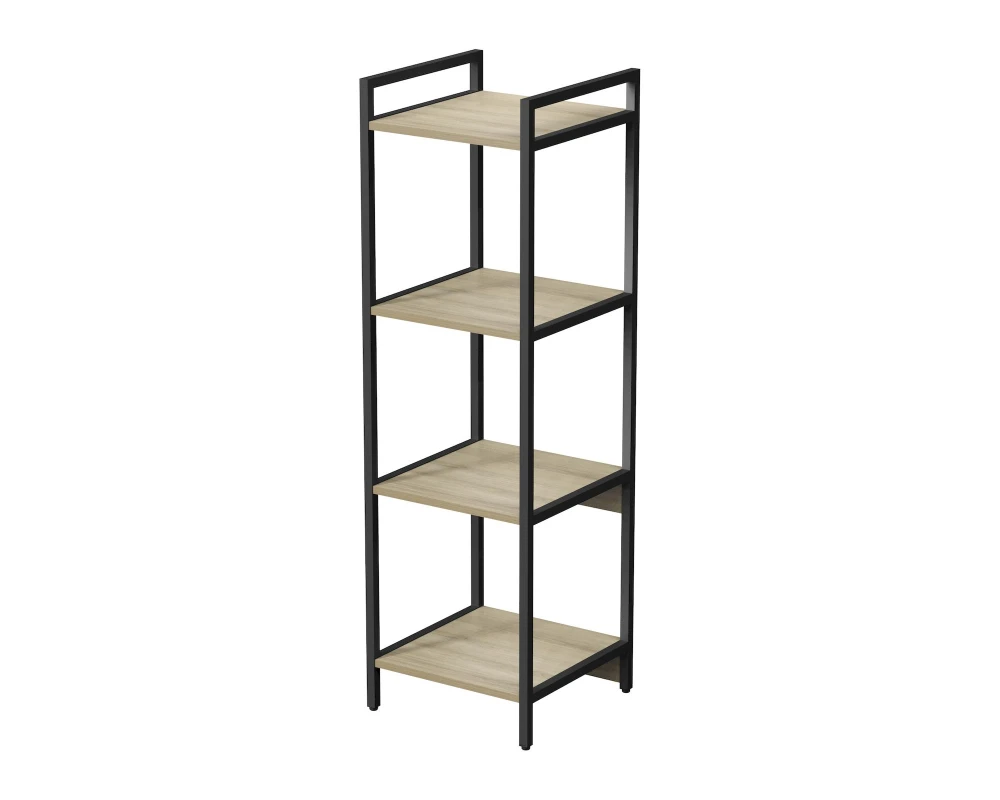 Стеллаж средний 4 полки, узкий 400x400x1328 КУБОС / CUBOS