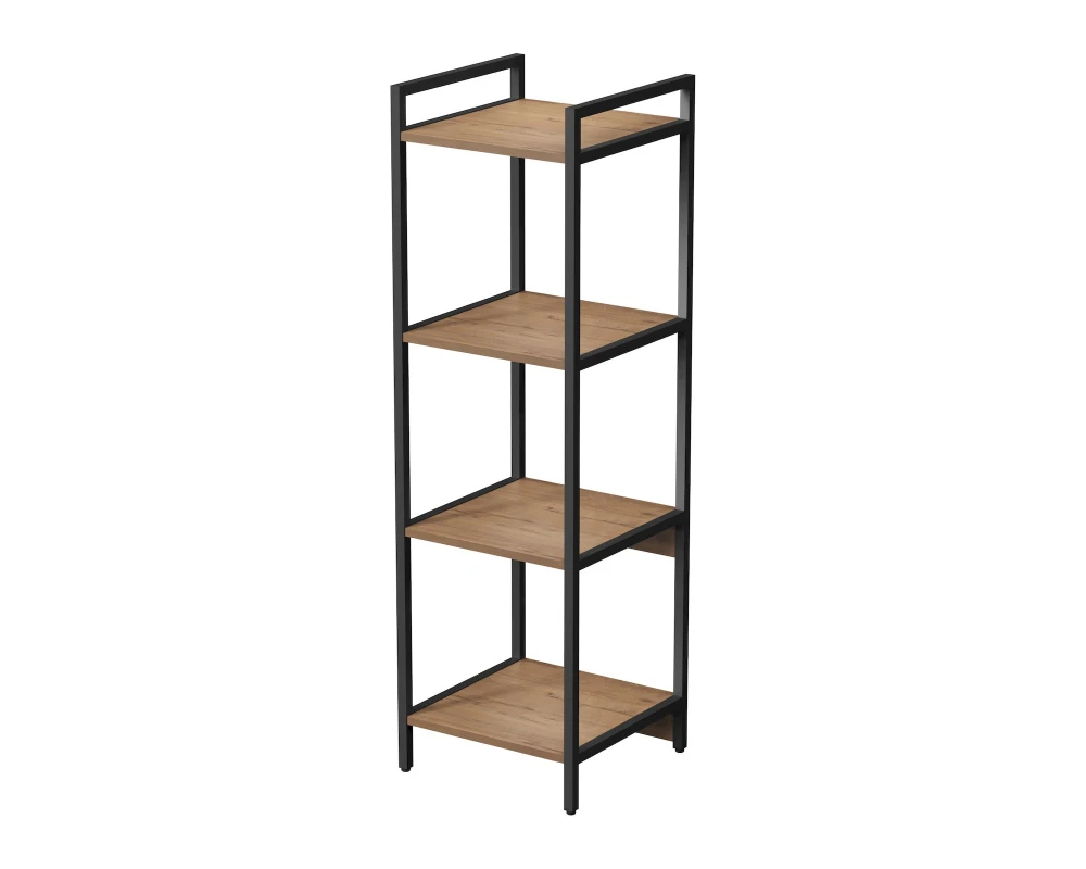 Стеллаж средний 4 полки, узкий 400x400x1328 КУБОС / CUBOS