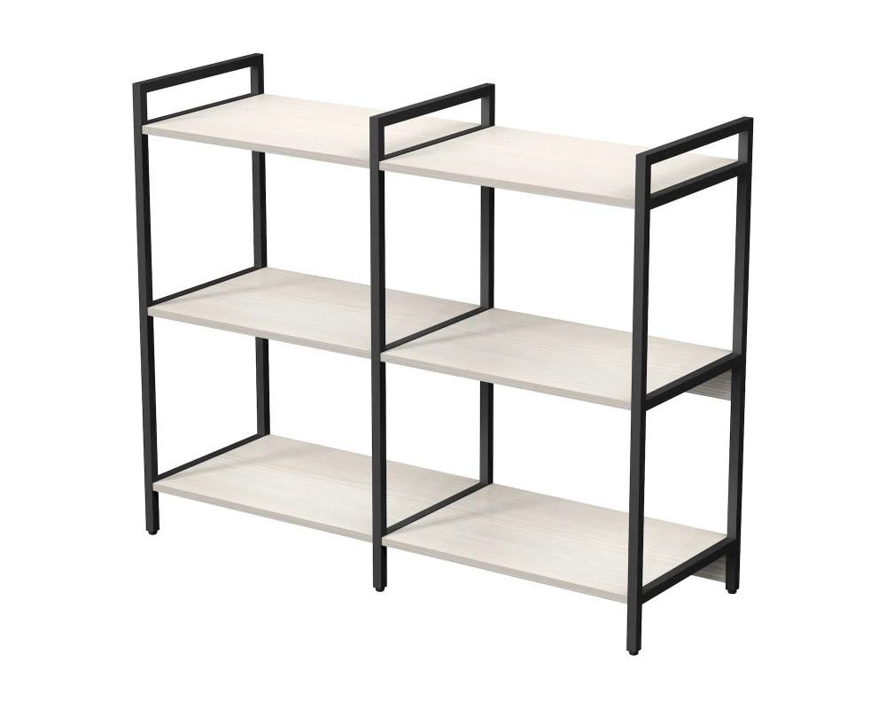 Стеллаж средний двойной 3 полки 1180x400x952 КУБОС / CUBOS