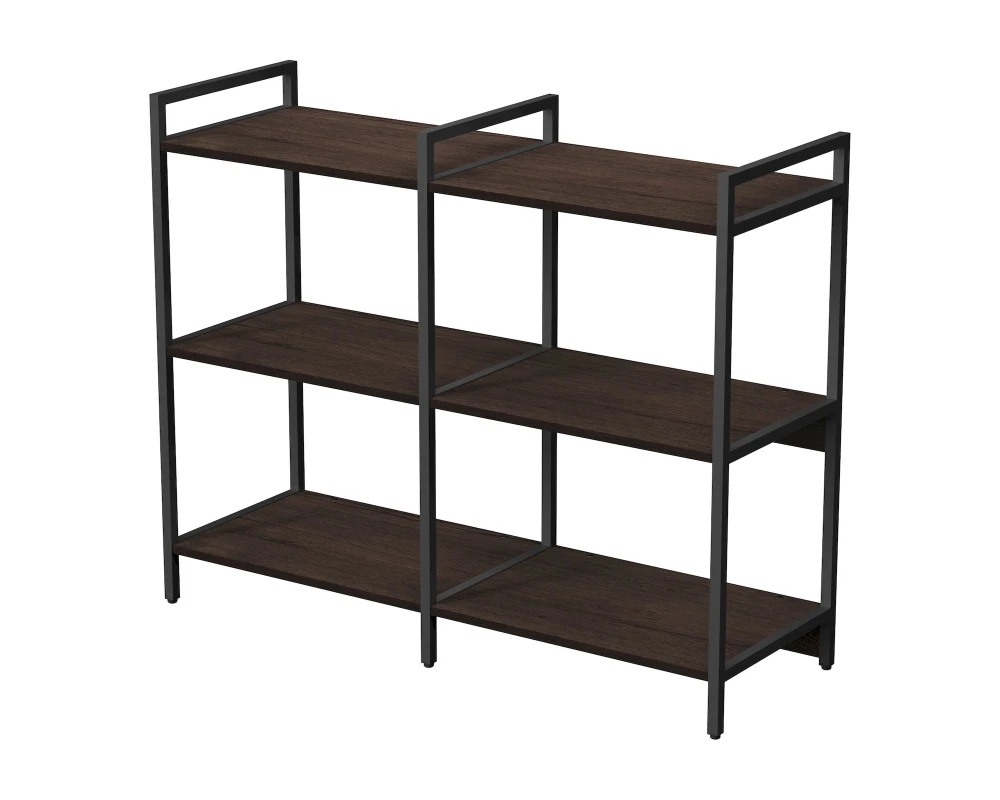 Стеллаж средний двойной 3 полки 1180x400x952 КУБОС / CUBOS