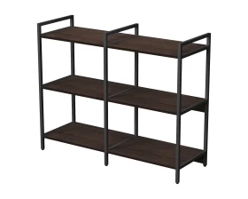 Стеллаж средний двойной 3 полки 1180x400x952 КУБОС / CUBOS images