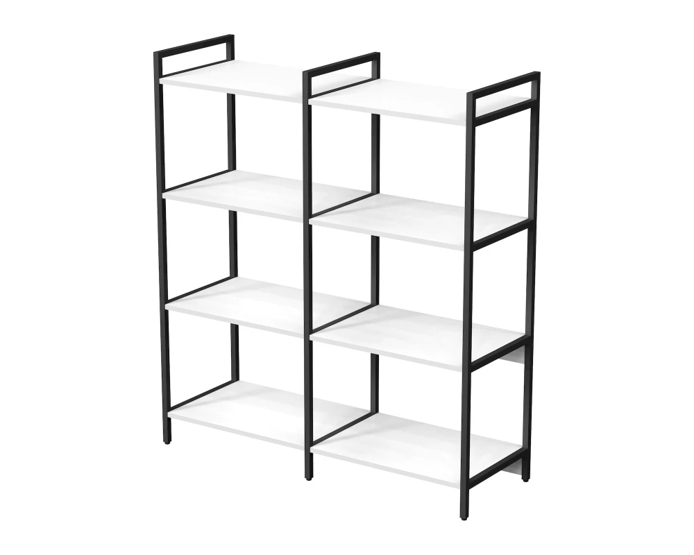 Стеллаж средний двойной 4 полки 1180x400x1328 КУБОС / CUBOS