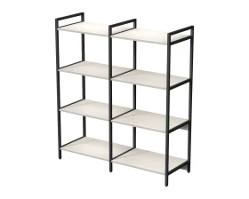 Стеллаж средний двойной 4 полки 1180x400x1328 КУБОС / CUBOS images