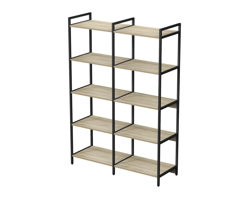 Стеллаж средний двойной 5 полок 1180x400x1704 КУБОС / CUBOS
