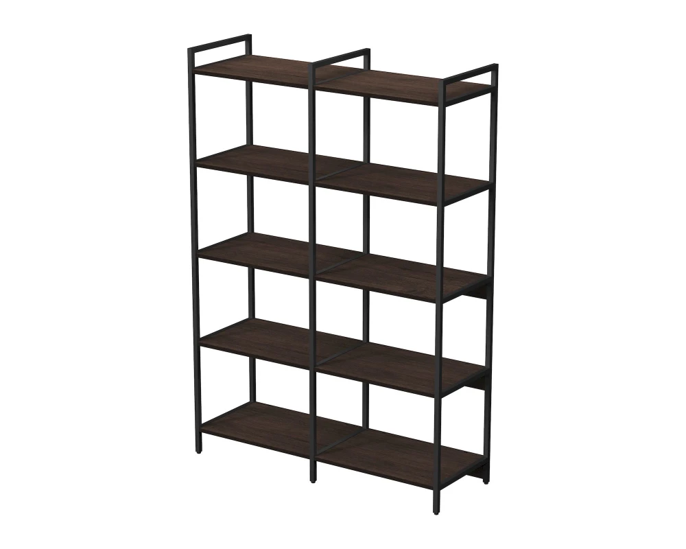 Стеллаж средний двойной 5 полок 1180x400x1704 КУБОС / CUBOS