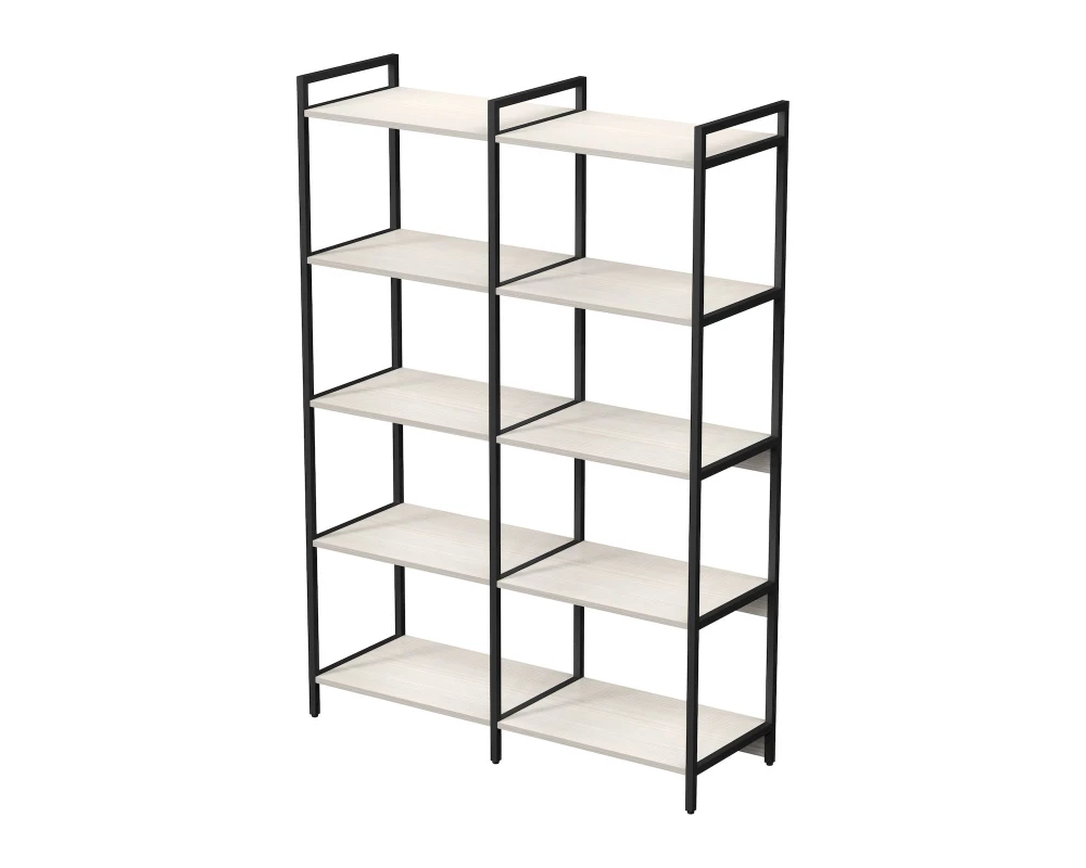 Стеллаж средний двойной 5 полок 1180x400x1704 КУБОС / CUBOS