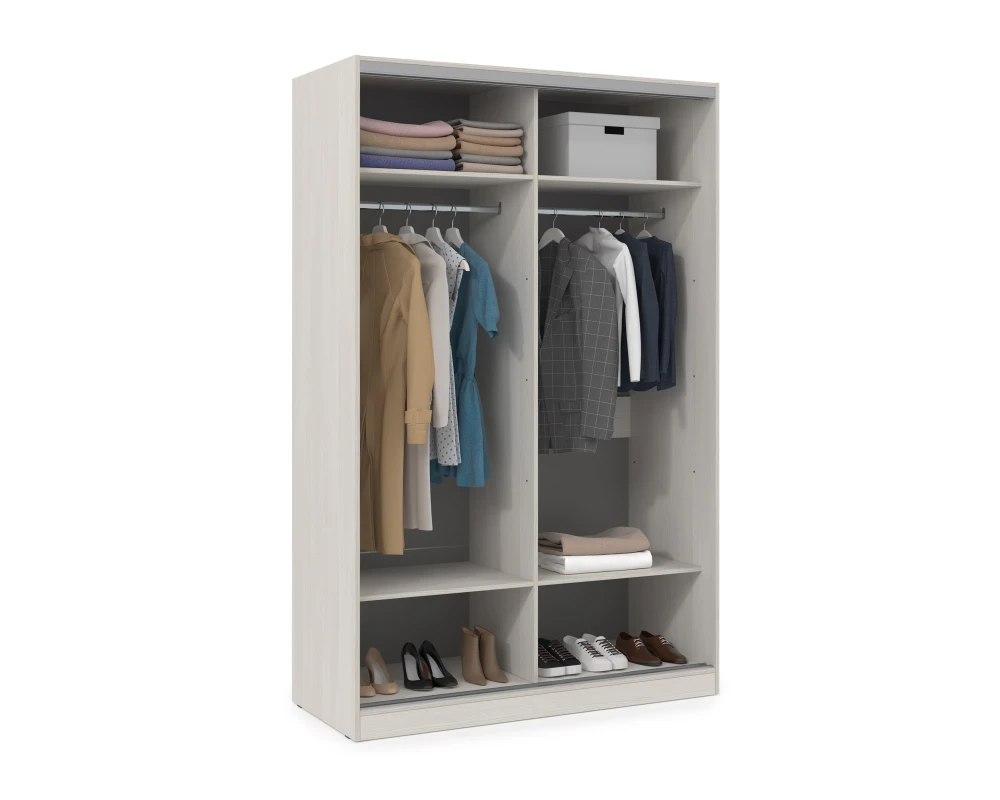 Шкаф-купе 2-дверный (1404*600*2201) ШКДД.14.1 КОМФОРТ / COMFORT