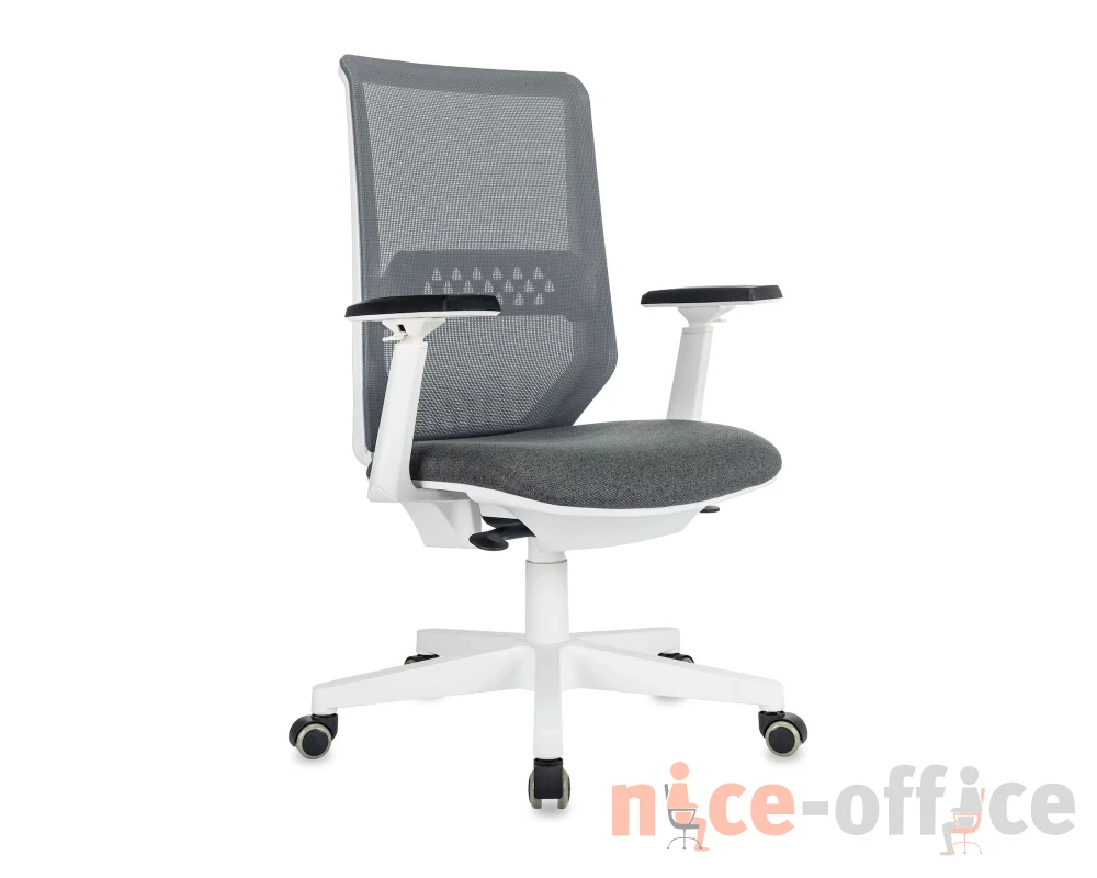 Кресло Бюрократ MC-W611N Сетка/ Ткань, Серый