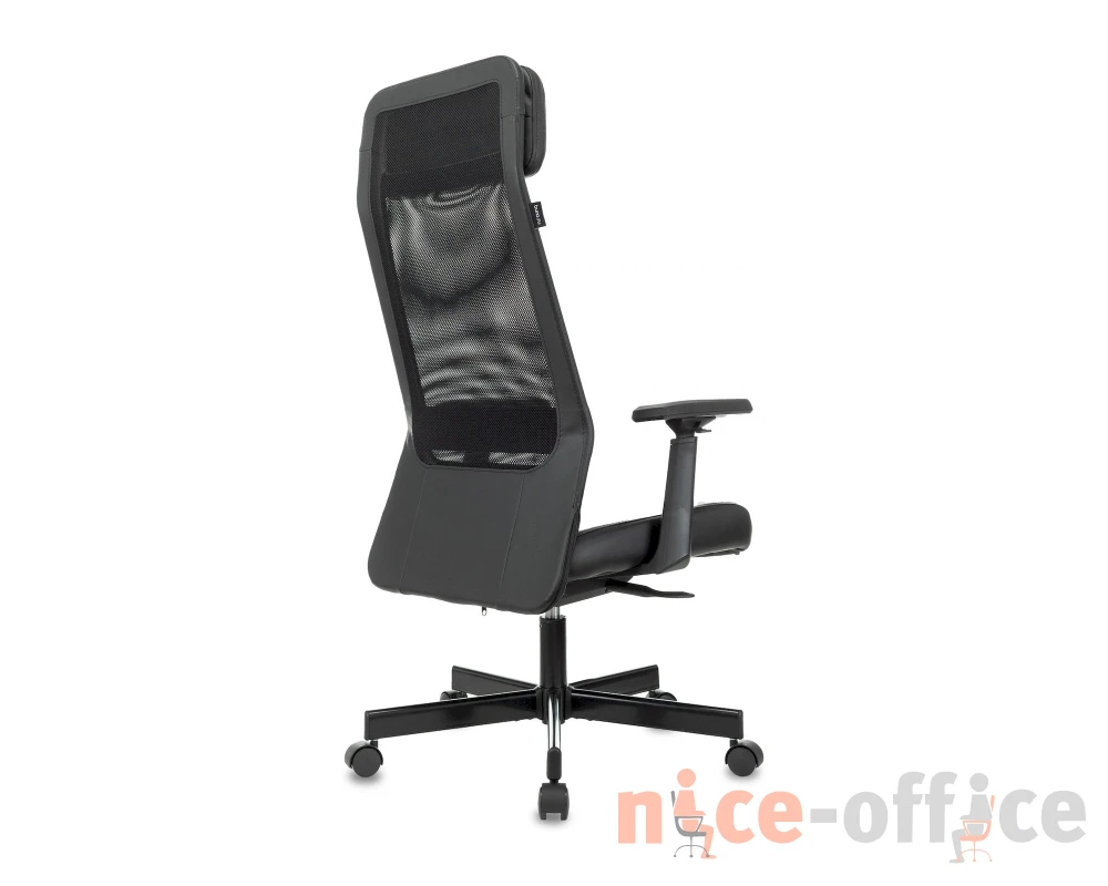 Кресло Бюрократ T-995/BLACK Сетка/Экокожа, Черный