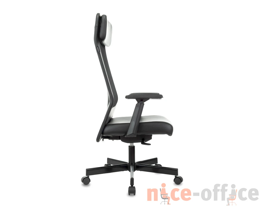 Кресло Бюрократ T-995/BLACK Сетка/Экокожа, Черный