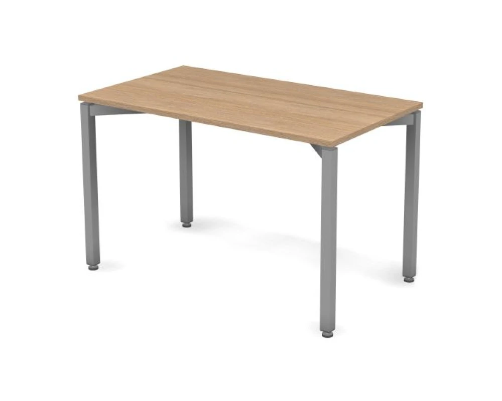 Стол 118х67х73,7 Smart Metal Дуб медовый/Алюминий