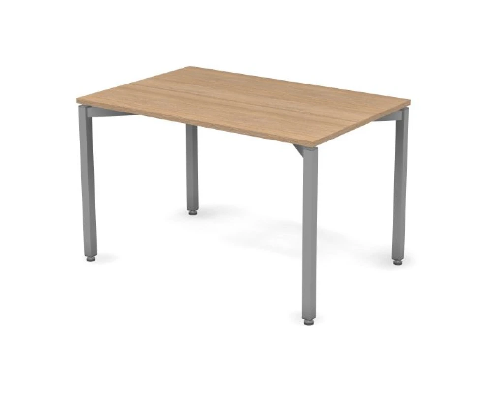 Стол 118х78х73,7 Smart Metal Дуб медовый/Алюминий