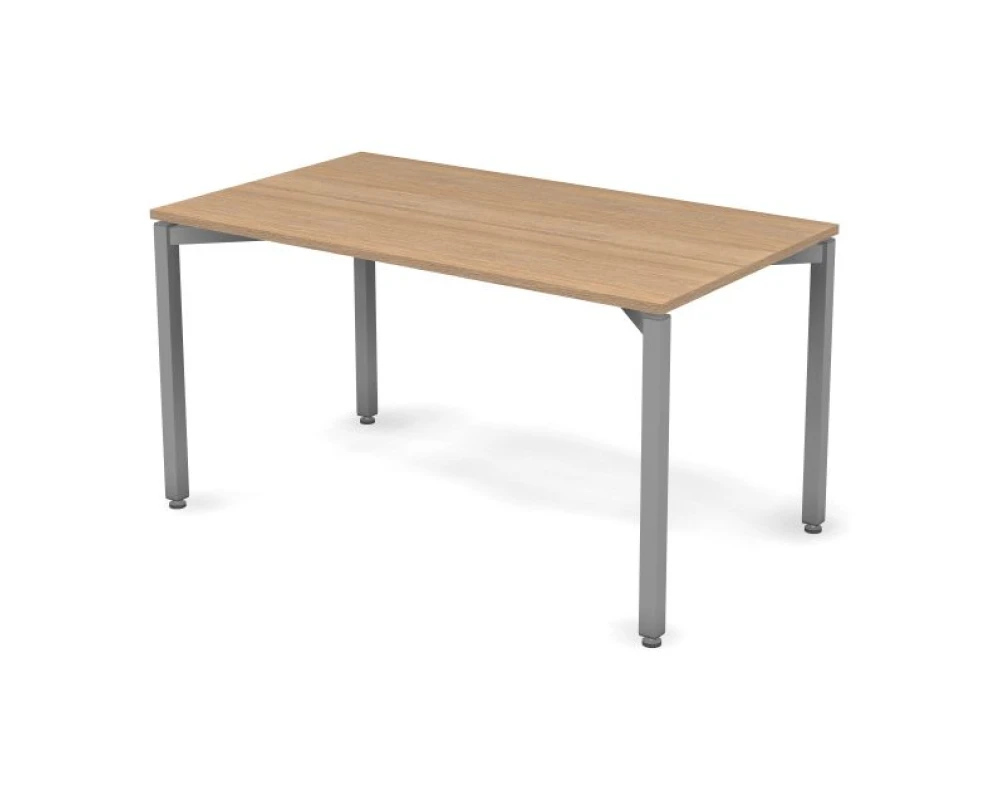 Стол 138х78х73,7 Smart Metal Дуб медовый/Алюминий