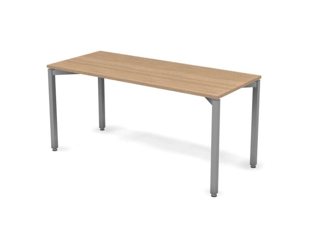 Стол 158х67х73,7 Smart Metal Дуб медовый/Алюминий
