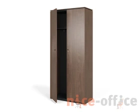 Гардероб 798х400х1869 Апекс Орех монтана/Черный images