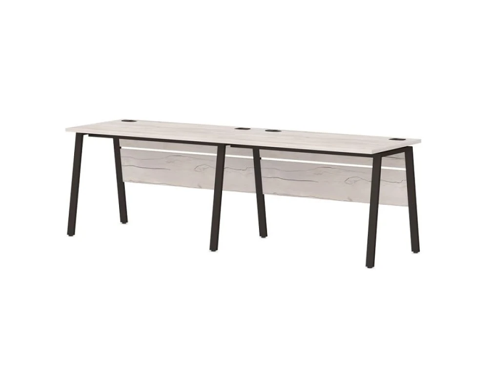 Линейный кластер на 2 рабочих места 2400х700х750 Лавана Стил / Lavana Steel