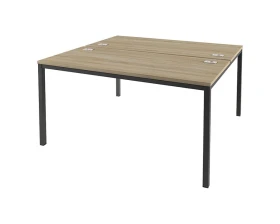 Стол-тандем на металлокаркасе с заглушками кабель-канала IL-42 Инновация images