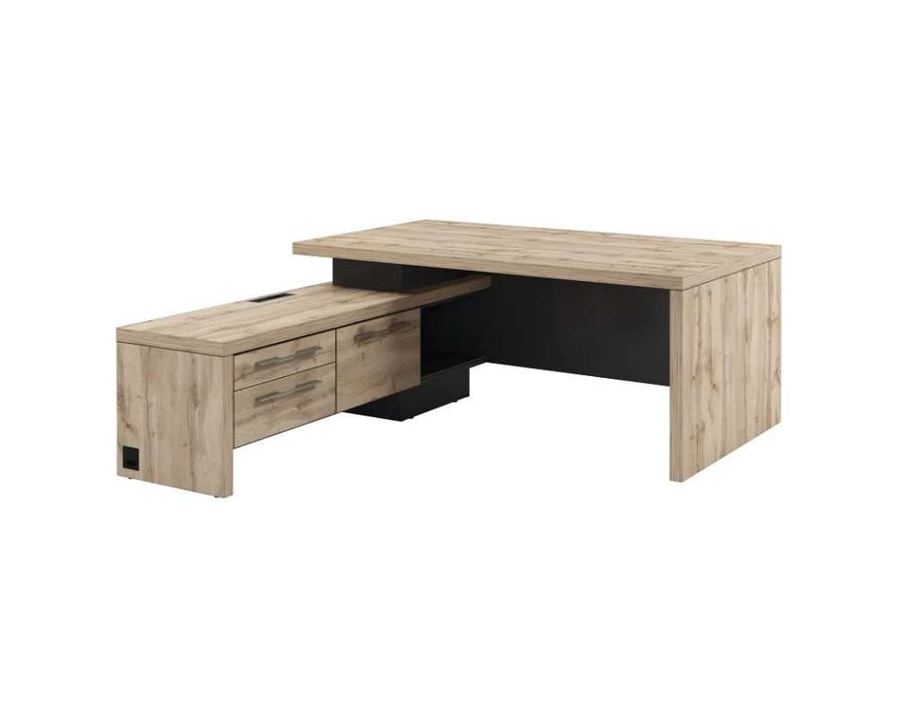 Стол руководителя с опорной тумбой T-18л.1000 Торстон