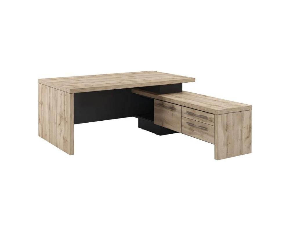 Стол руководителя с опорной тумбой T-18пр.0000 Торстон