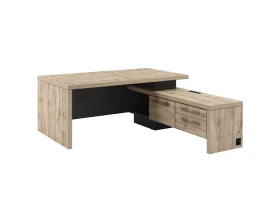 Стол руководителя с опорной тумбой T-18пр.1000 Торстон images