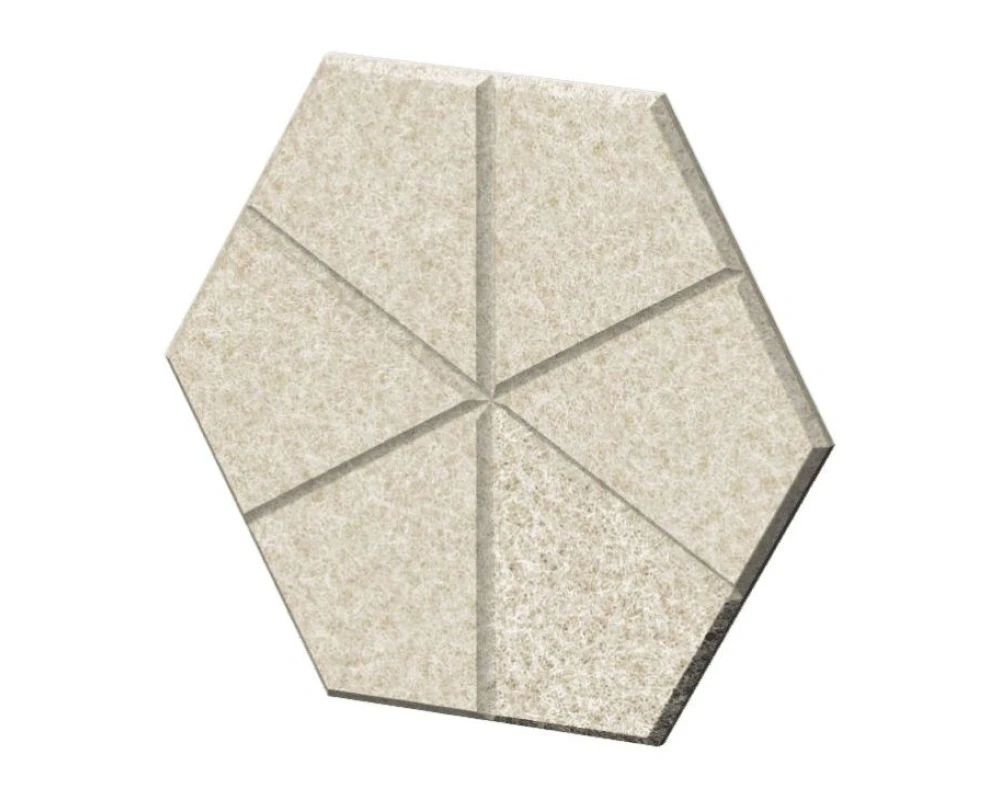 Настенная плитка шестигранная с имитацией швов 23х20х1,2 Forest Office Лебединый пух