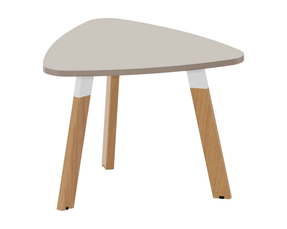 Стол журнальный треугольный (на 3-х опорах) 60х60х60х43,5 столеш-ца 18мм Артвуд Экзекьютив / Artwood Executive Тортора/Бук