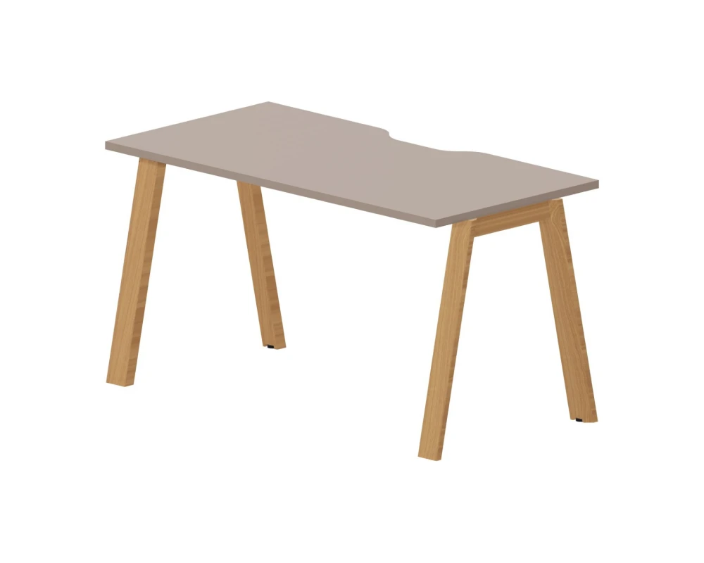 Стол письменный 140х70х75 (с эрго. вырезом) Артвуд / Artwood Тортора/Бук