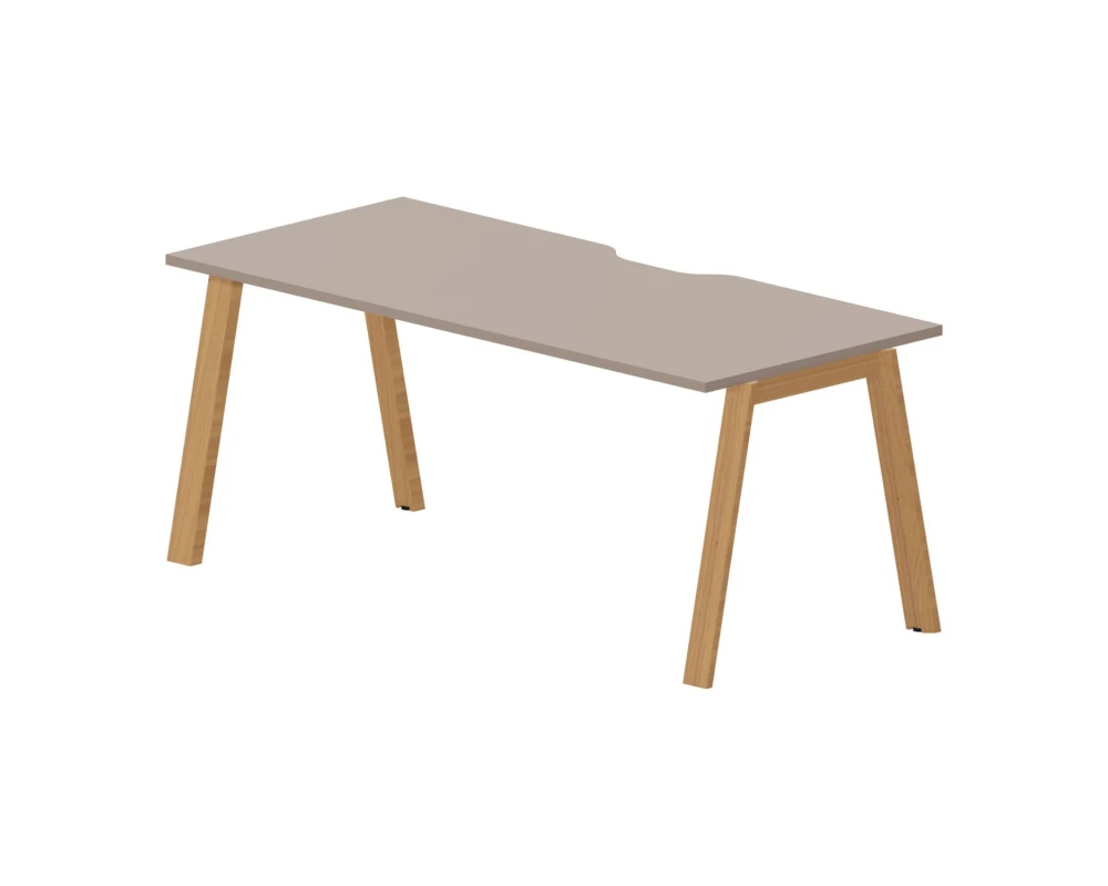 Стол письменный 180х80х75 (с эрго. вырезом) Артвуд / Artwood Тортора/Бук