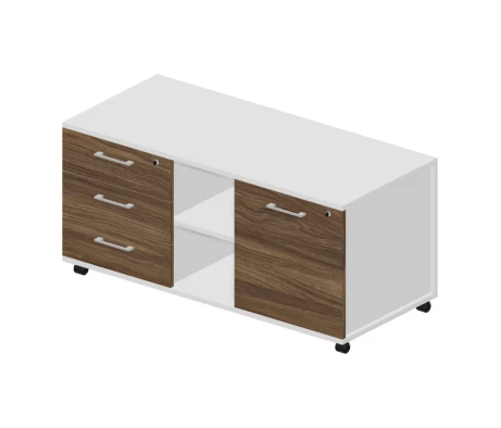 Тумба мобильная сервисная левая (3 секции) 120x53x57 GDB