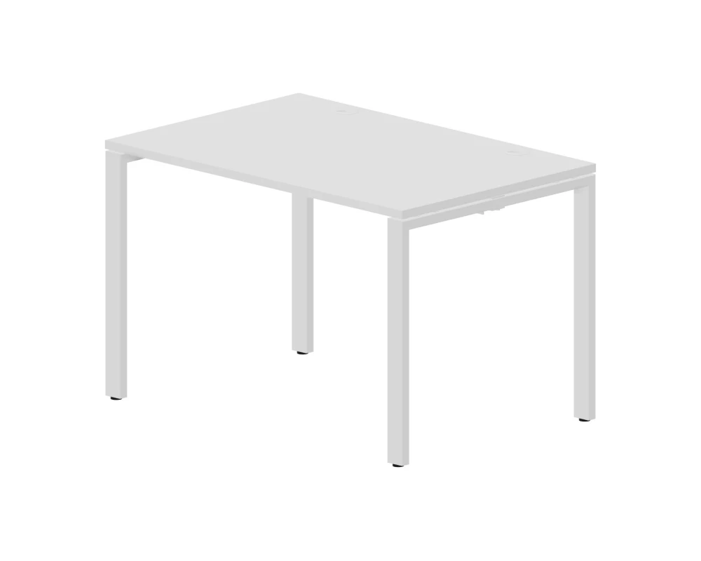 Стол письменный 1180х780х750 (2 громмета) Страйк / Strike Белый/Белый
