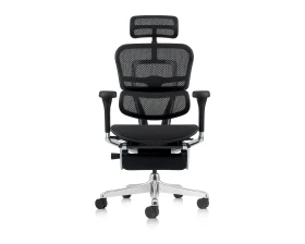 Кресло руководителя Ergohuman Elite 2 HAM с подставкой для ног Сетка, Черный images