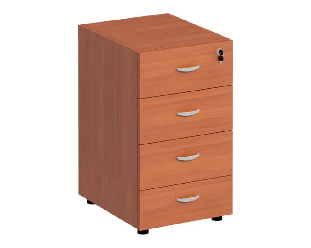 Тумба приставная 4 ящичная с центральным замком без крышки ФС 228 Матрица