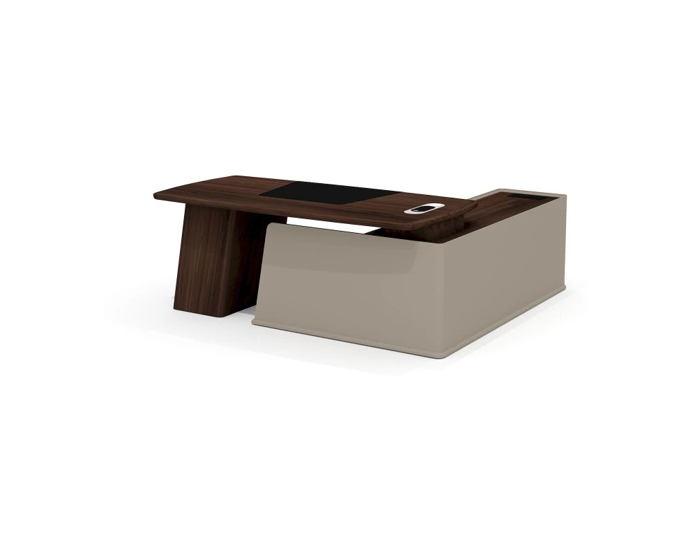 Стол руководителя с опорной тумбой левый AS-20.1L Астон / Aston (ms)