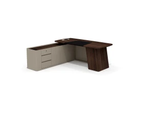 Стол руководителя с опорной тумбой левый AS-20.1L Астон / Aston (ms) images