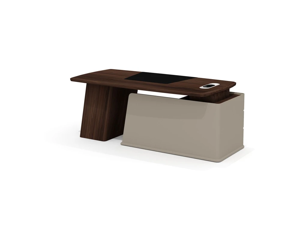 Стол руководителя с опорной тумбой левый AS-20L Астон / Aston (ms)