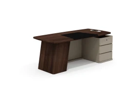 Стол руководителя с опорной тумбой правый AS-20R Астон / Aston (ms) images