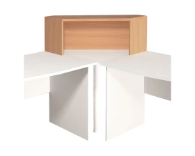 Надстройка на стол угловая 996х264х346 Монолит images