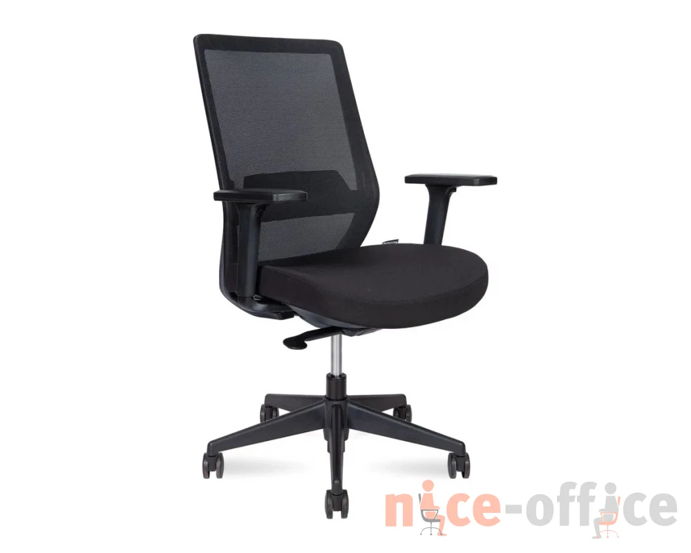 Кресло Norden Моно / Mono black LB Сетка/ Ткань, Черный