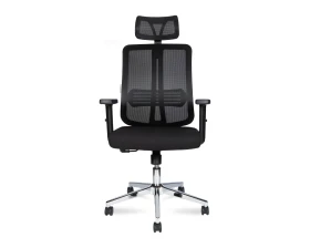 Кресло Norden Тема Хром / Tema Сhrome 2D Сетка/ Ткань, Черный images