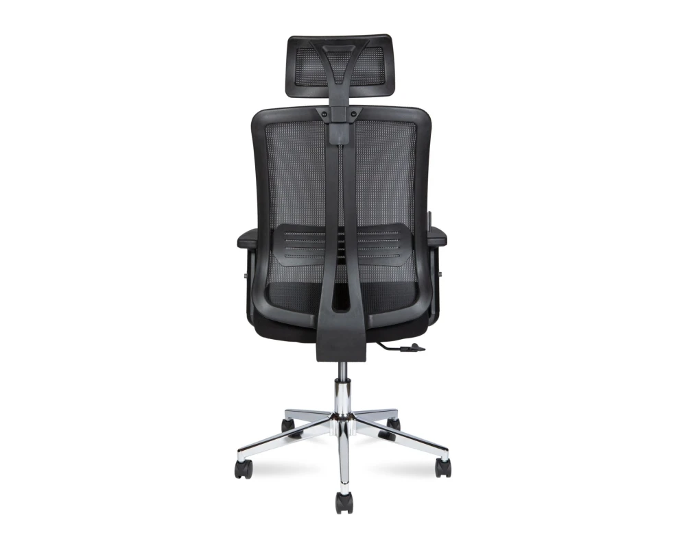 Кресло Norden Тема Хром / Tema Сhrome 2D Сетка/ Ткань, Черный