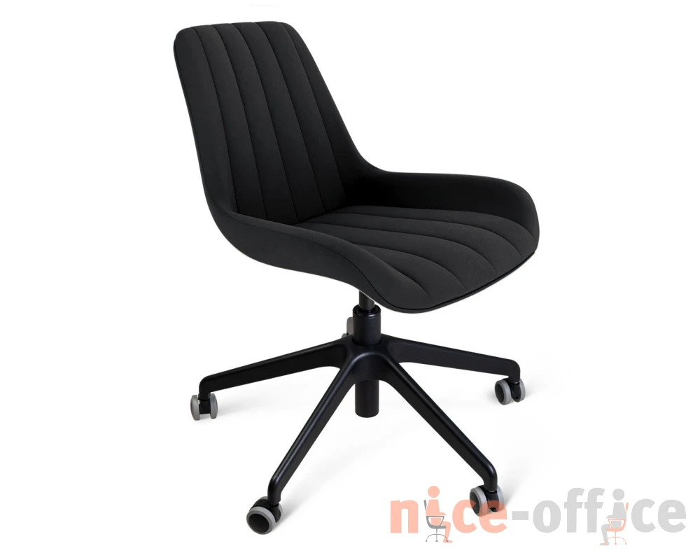 Стул подъемно-поворотный SHT-ST37/S154 Велюр, Ночное затмение/Черный