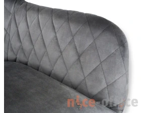 Стул SHT-ST38/S38 Велюр, Угольно-серый/Черный муар images