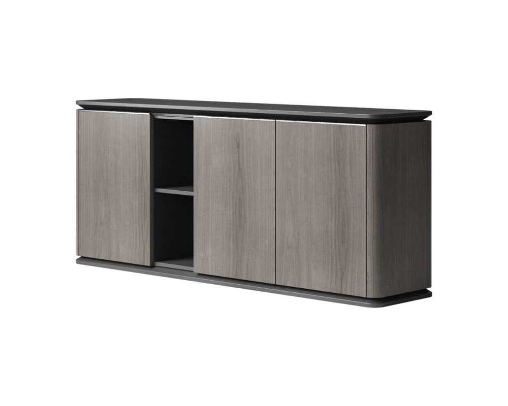 Шпонированный шкаф низкий 1900x430x800 Atlas (Sun)