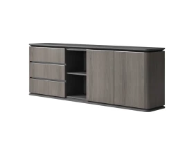 Шпонированный шкаф низкий 2300x430x800 Atlas (Sun) images