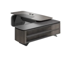 Стол руководителя на опорной сервисной тумбе - правый 2880x2240x750-1150 Atlas (Sun) images