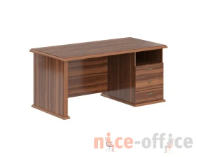 Стол руководителя с 3 ящиками 1600х800х750 Раут / Raut images